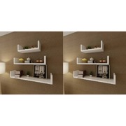 Wall Shelves 6 pcs White