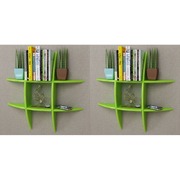 Wall Shelves 2 pcs Green