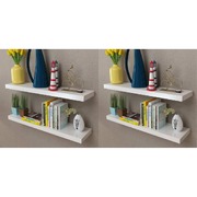 Wall Shelves 4 pcs White 80 cm