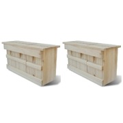 Sparrow Houses 2 pcs Wood