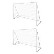 Football Goal Nets Steel 2 pcs