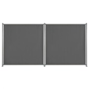 Fence Panel 2 pcs Fabric Anthracite