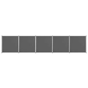 Fence Panel 5 pcs Fabric Anthracite