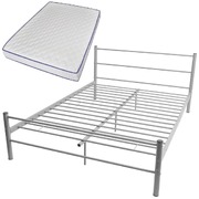 Bed Frame with Memory Foam Mattress Double Size