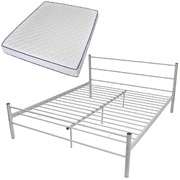 Bed Frame with Memory Foam Mattress Queen Size
