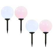Outdoor Solar Lamps 4 pcs LED Spherical 30 cm RGB