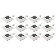 Outdoor Solar Lamps 12 pcs LED Square 12 cm White