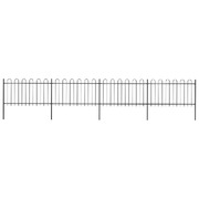 Garden Fence with Hoop Top Steel Study