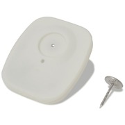 2000 pcs RF Hard Tags and Pins Sets 8.2 MHz White