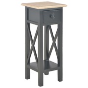 Side Table Black Wood