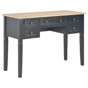 Writing Desk Black Wood