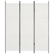 3-Panel Room Divider White 150x180 cm