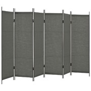 6-Panel Room Divider Anthtracite