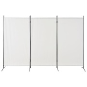 280267 3-Panel Room Divider White 260x180 cm