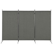 280269 3-Panel Room Divider Anthracite 260x180 cm