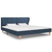 Bed Frame Blue Fabric   King