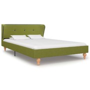 Bed Frame Green Fabric  King Single