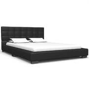Bed Frame Black faux Leather- King Single