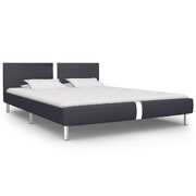 Bed Frame Black faux Leather Double
