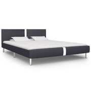 Bed Frame Black faux Leather King