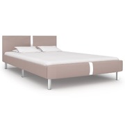 Bed Frame Cappuccino faux Leather Double