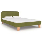 Bed Frame Green Fabric King