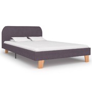 Bed Frame Taupe Fabric King