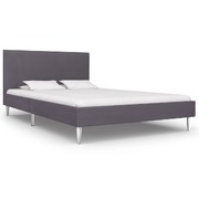 Bed Frame Grey Fabric King Single