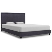 Bed Frame Dark Grey Fabric King