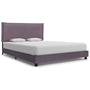 Bed Frame Taupe Fabric Double