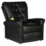 Massage Recliner Chair Black faux Leather