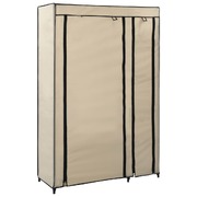 Folding Wardrobe Cream 110x45x175 cm