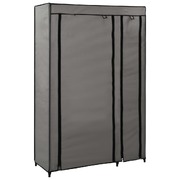 Folding Wardrobe Grey 110x45x175 cm