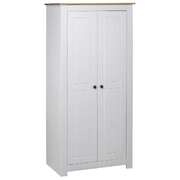 Wardrobe White 80x50x171.5 cm Solid Pine Panama Range