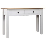 Console Table White Solid Pine Wood Panama Range