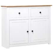 Sideboard White Solid Pinewood