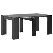 Etendable Dining Table High Gloss -Black