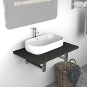Bathroom Wall Shelf for Basin Grey