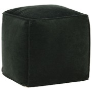 Pouffe Cotton Velvet  Forest Green