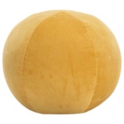 Pouffe Cotton Velvet Yellow