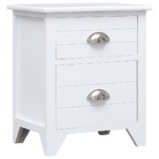 Nightstand White Paulownia Wood