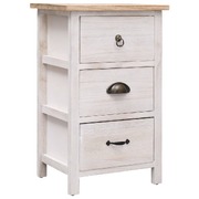 Side Cabinet Paulownia wood White
