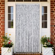 Insect Curtain White and Grey