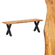 Bench 140 cm Natural Solid Oak Wood