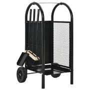 Firewood Cart Black