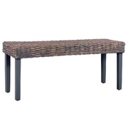 Bench 110 cm Grey Natural