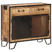 Sideboard 80x31x71 cm Solid Rough Mango Wood