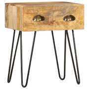 Bedside Cabinet 2 Drawers Mango Wood