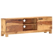 TV Cabinet White 118x30x40 cm Solid Sheesham Wood