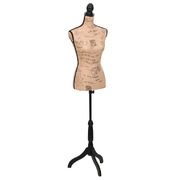 Ladies Bust Display Bust Brown Black Jute Female Mannequin Display